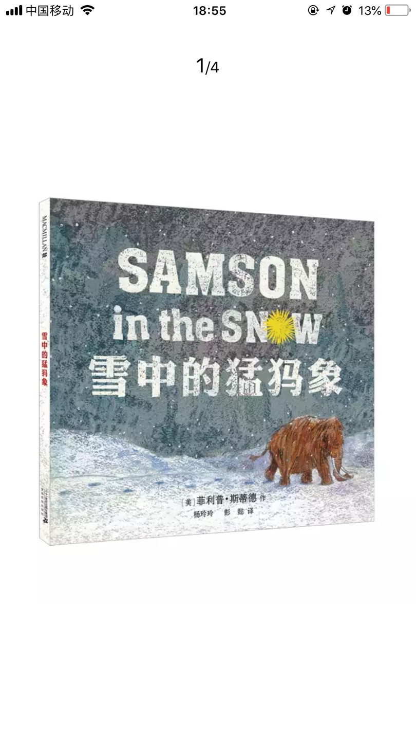 雪中的猛犸象是你不比较不错的作品，嗯，作者的画风非常好，孩子也非常喜欢故事情节很有趣，购物品质有保证。