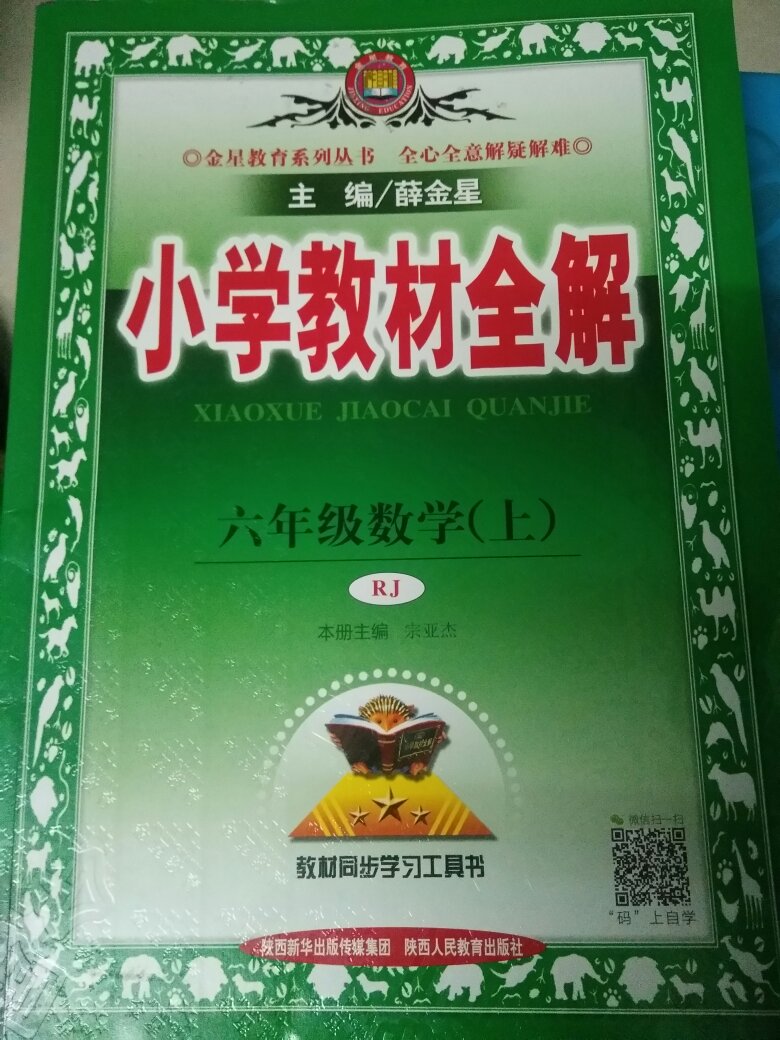 小学教材全解 六年级数学上 人教版 RJ版 2018秋