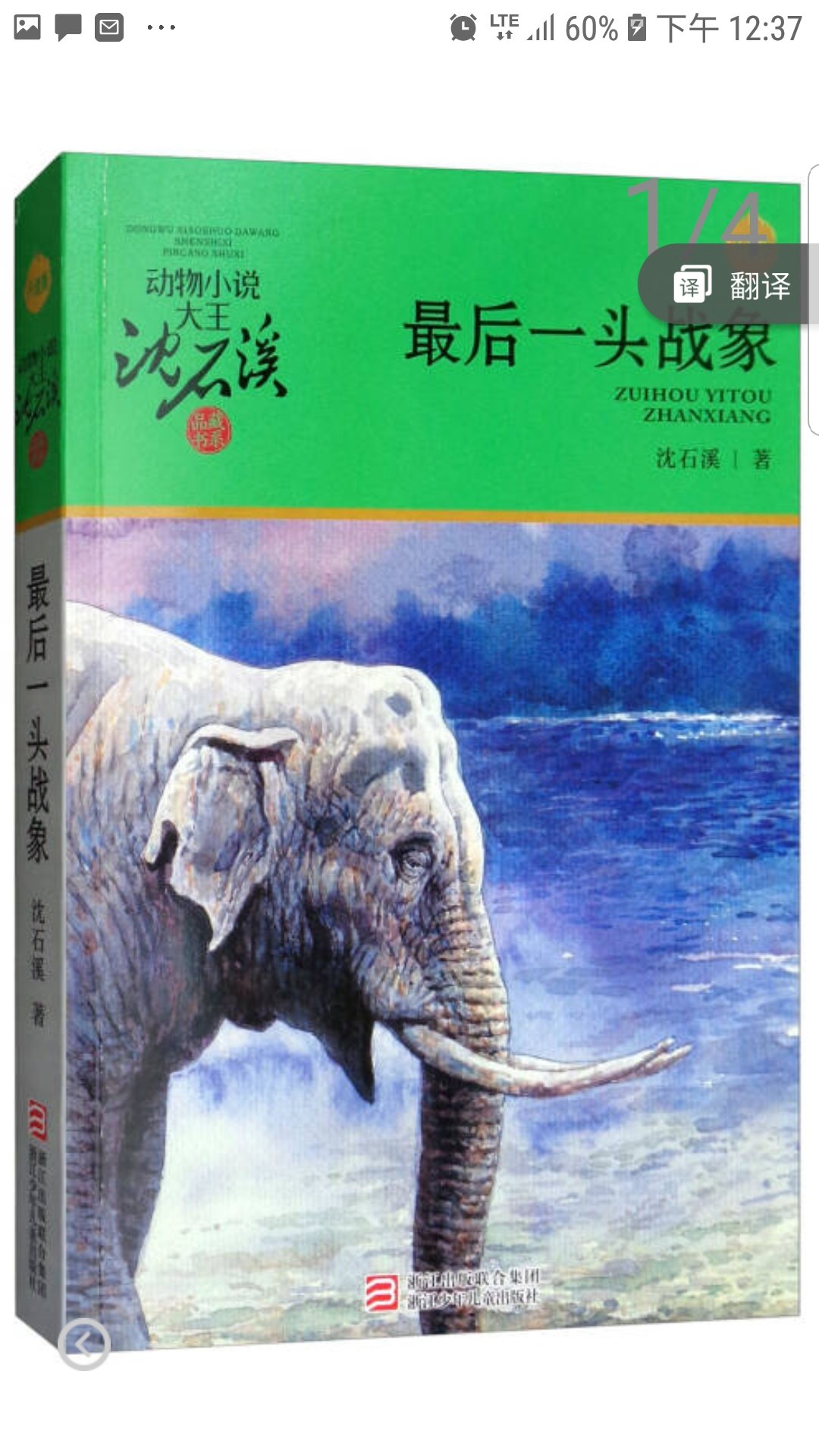 动物小说大王沈石溪品藏书系新版：最后一头战象