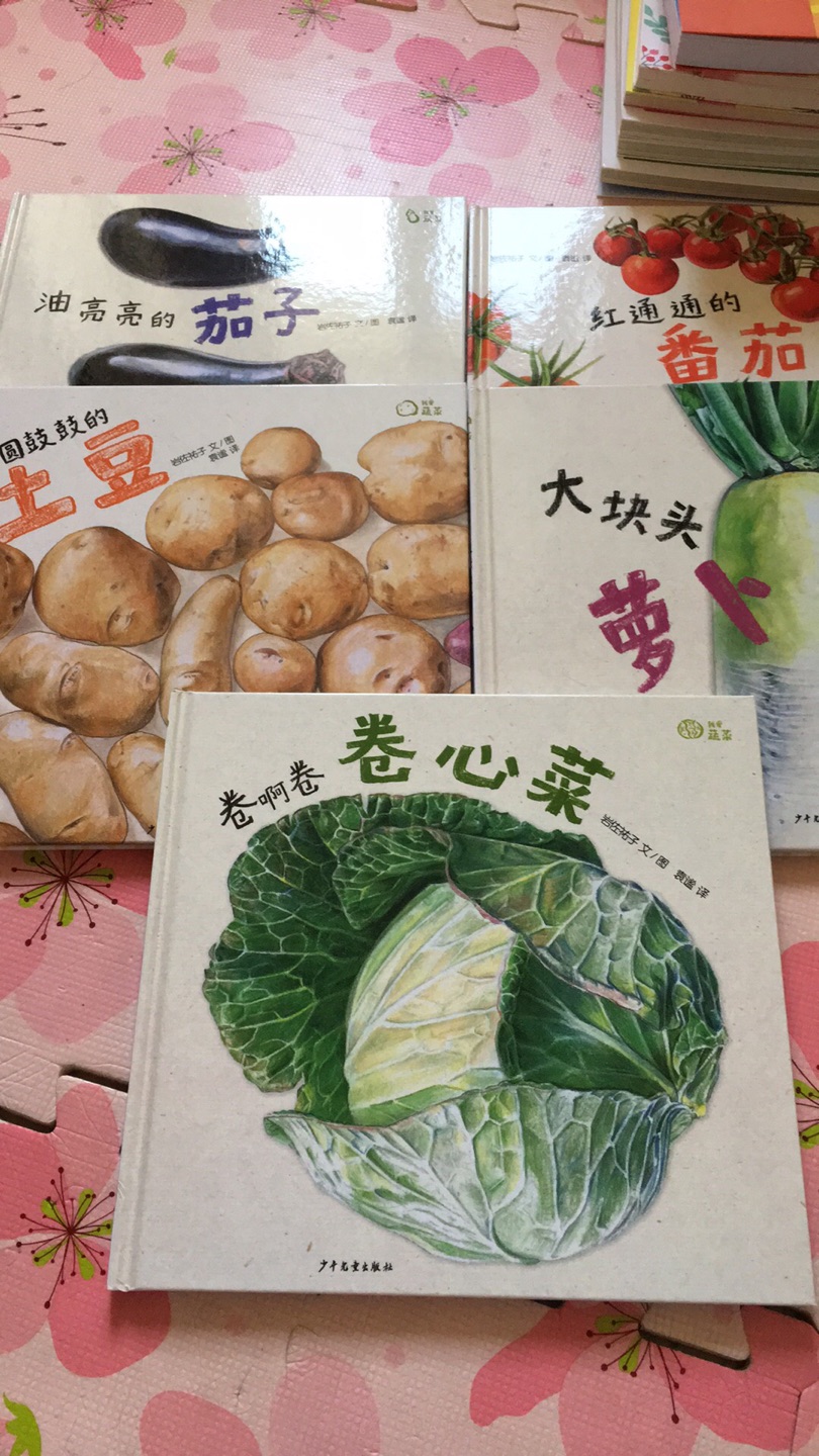 可爱的蔬菜绘本，城市中的孩子很少有机会看到蔬菜生长过程，通过绘本也是一种途径