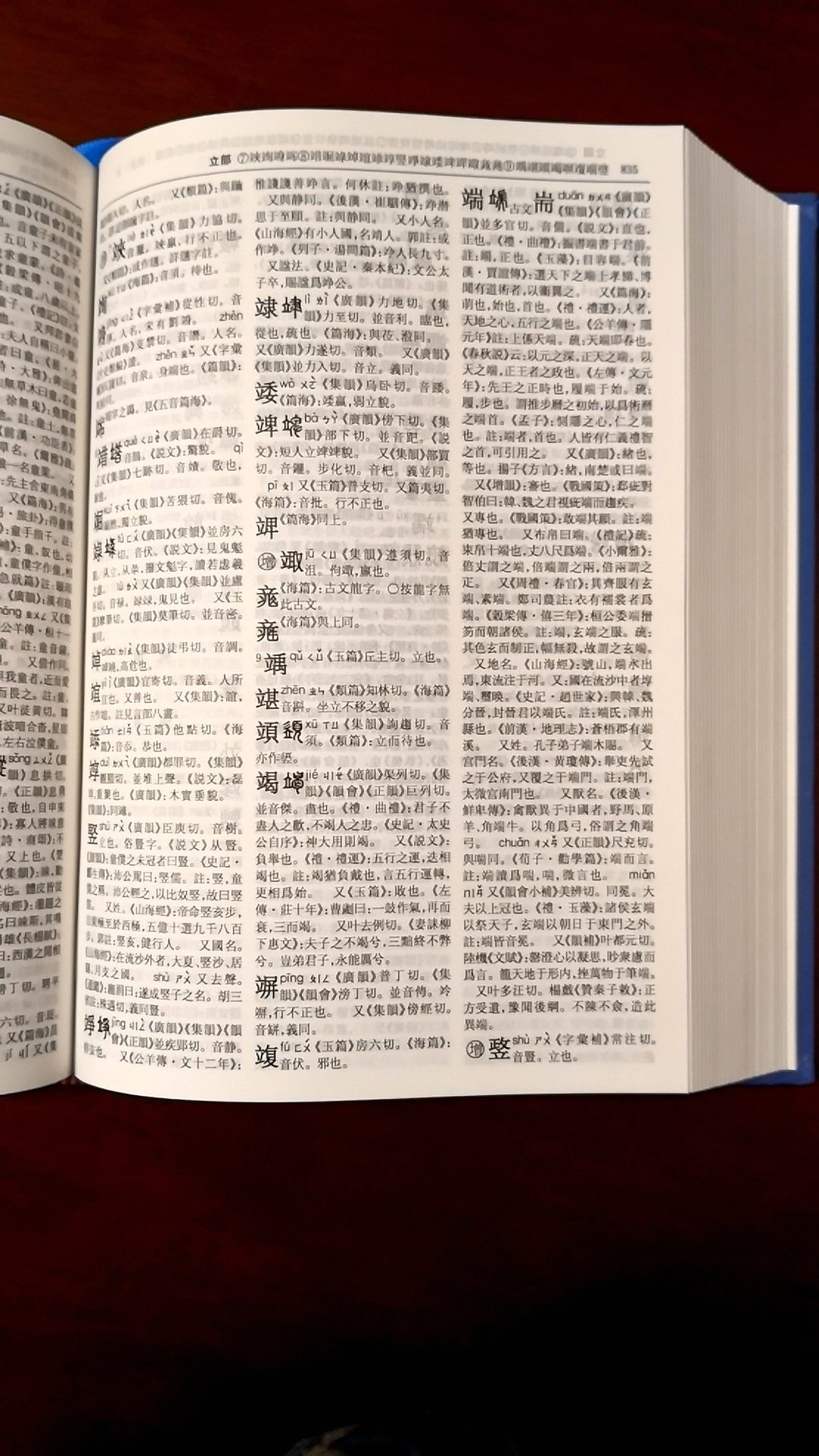 国内很权威的一本书标点整理版《康熙字典》，与影印版相比，加注现代标点、拼音、注音符号，繁体横排，并附带四角号码索引，是一本体例完善、方便实用的汉字工具书