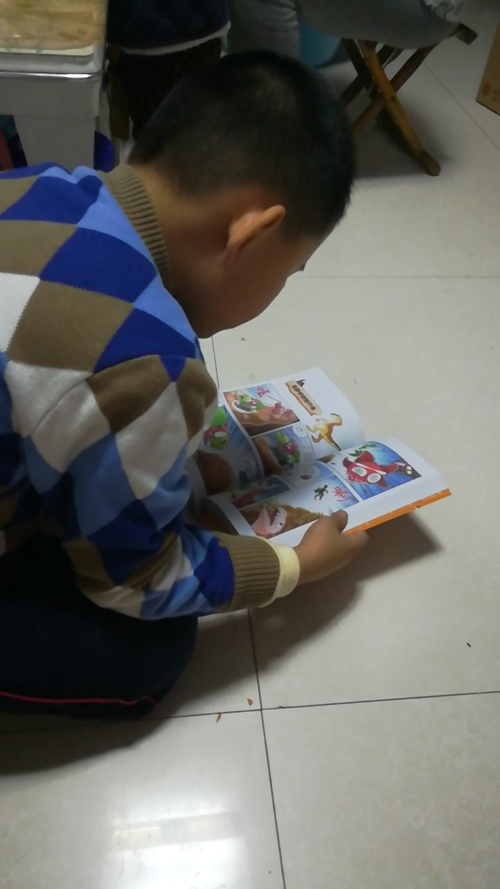 儿子盼望已久的恐龙漫画书，太喜欢了