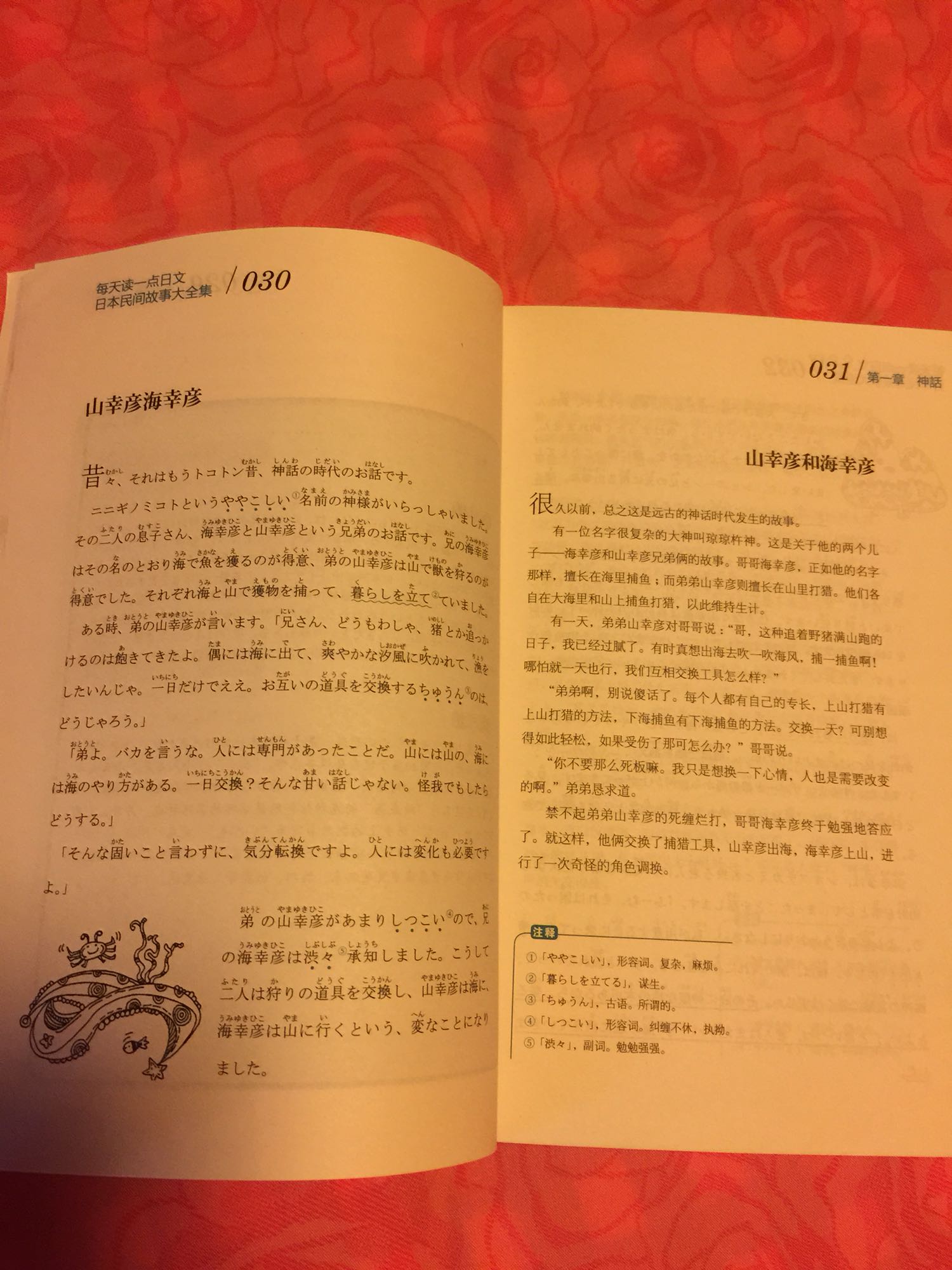 这本书真心好啊，纸张上等，字迹清晰，最主要是汉字全部有翻译。这样读起来才方便！