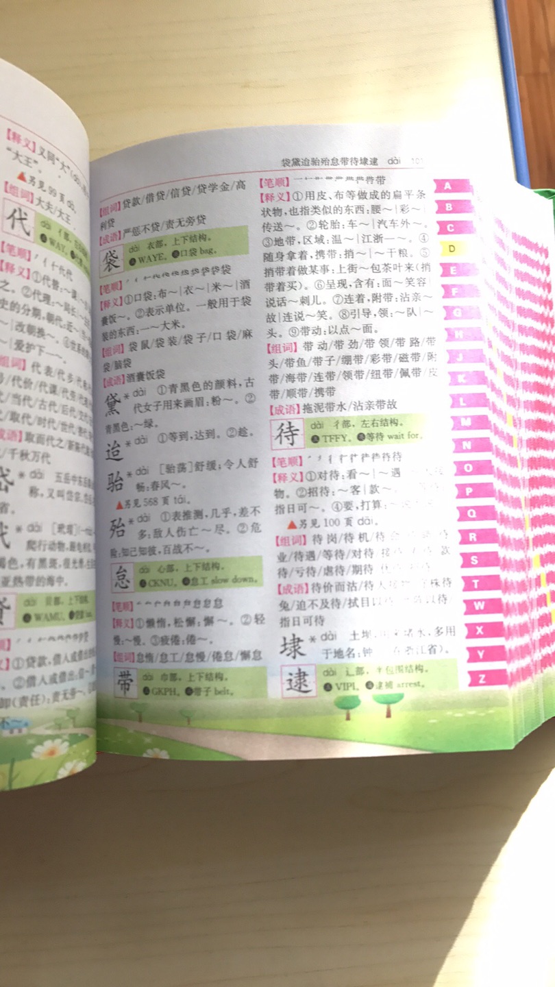 非常有名的一本字典，彩色的更精美，也教会了小孩怎么查字典。