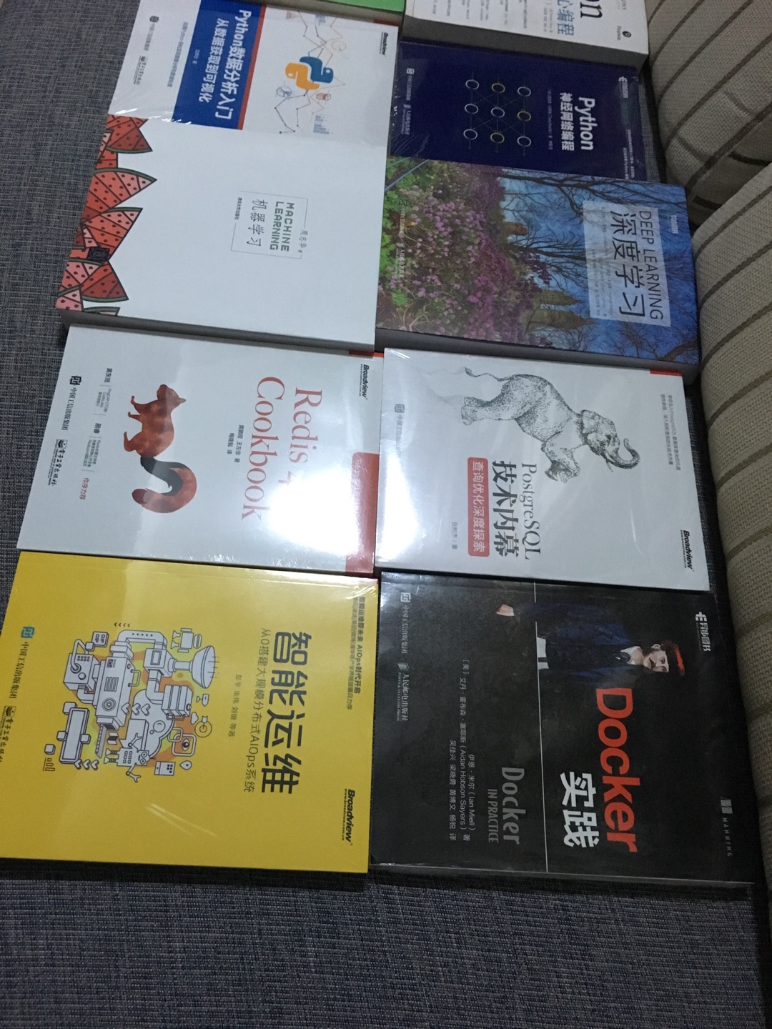 买了很多书，都是最近需要的，好好学习