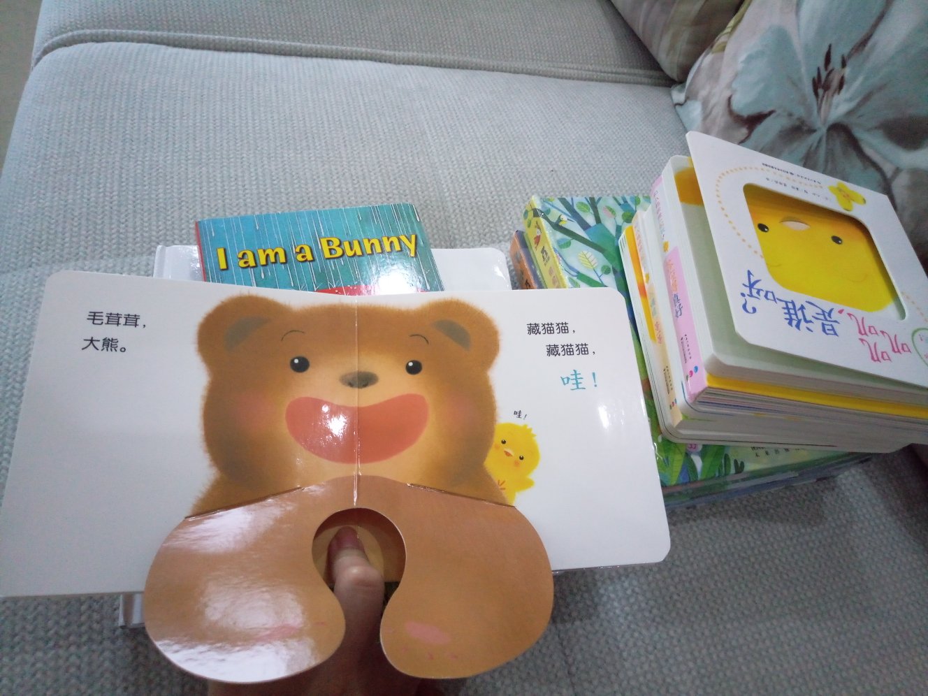小朋友的书好可爱！！宝宝才四个月，还不太懂，希望能慢慢培养看书的习惯！