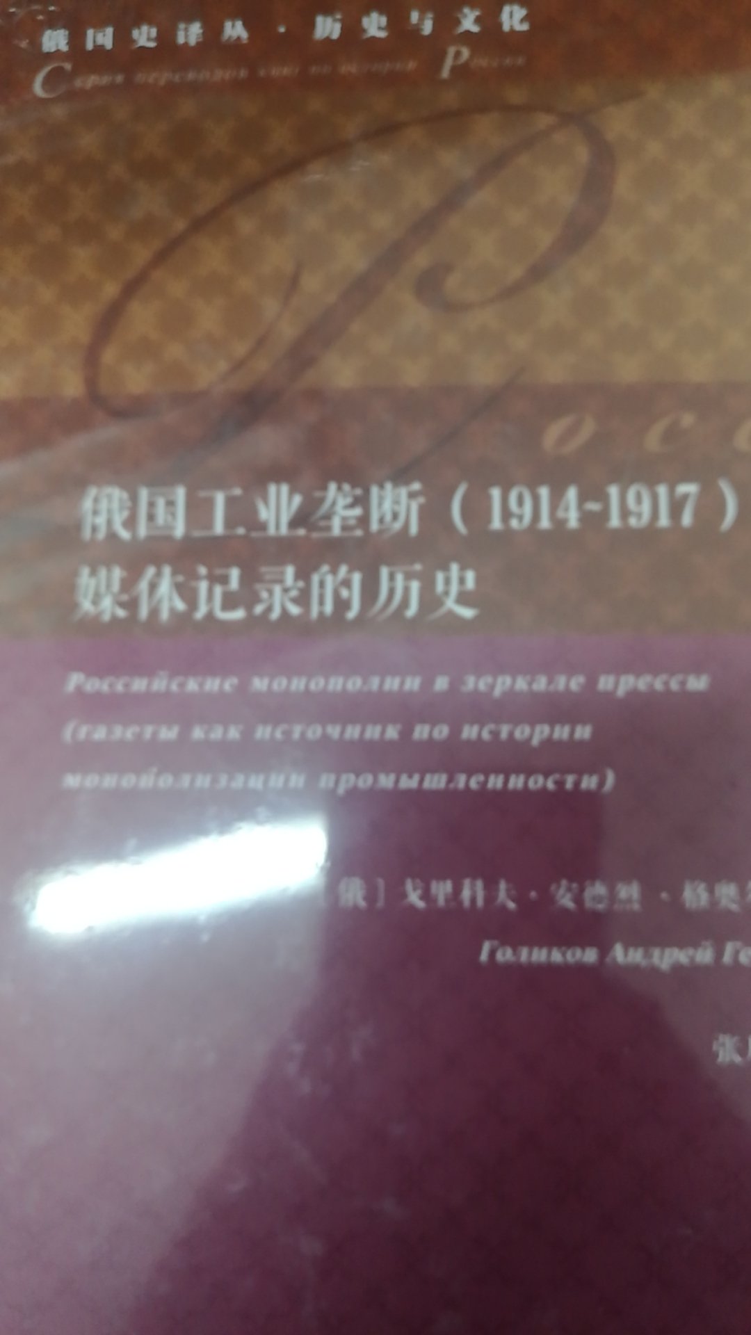 俄国史译丛系列丛书之一，社会科学文献出版社的宏篇