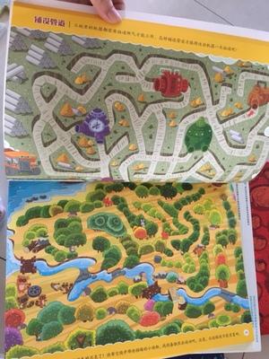 迷宫比较简单，不复杂，色彩鲜艳，没有太多文字，带去幼儿园看不错！