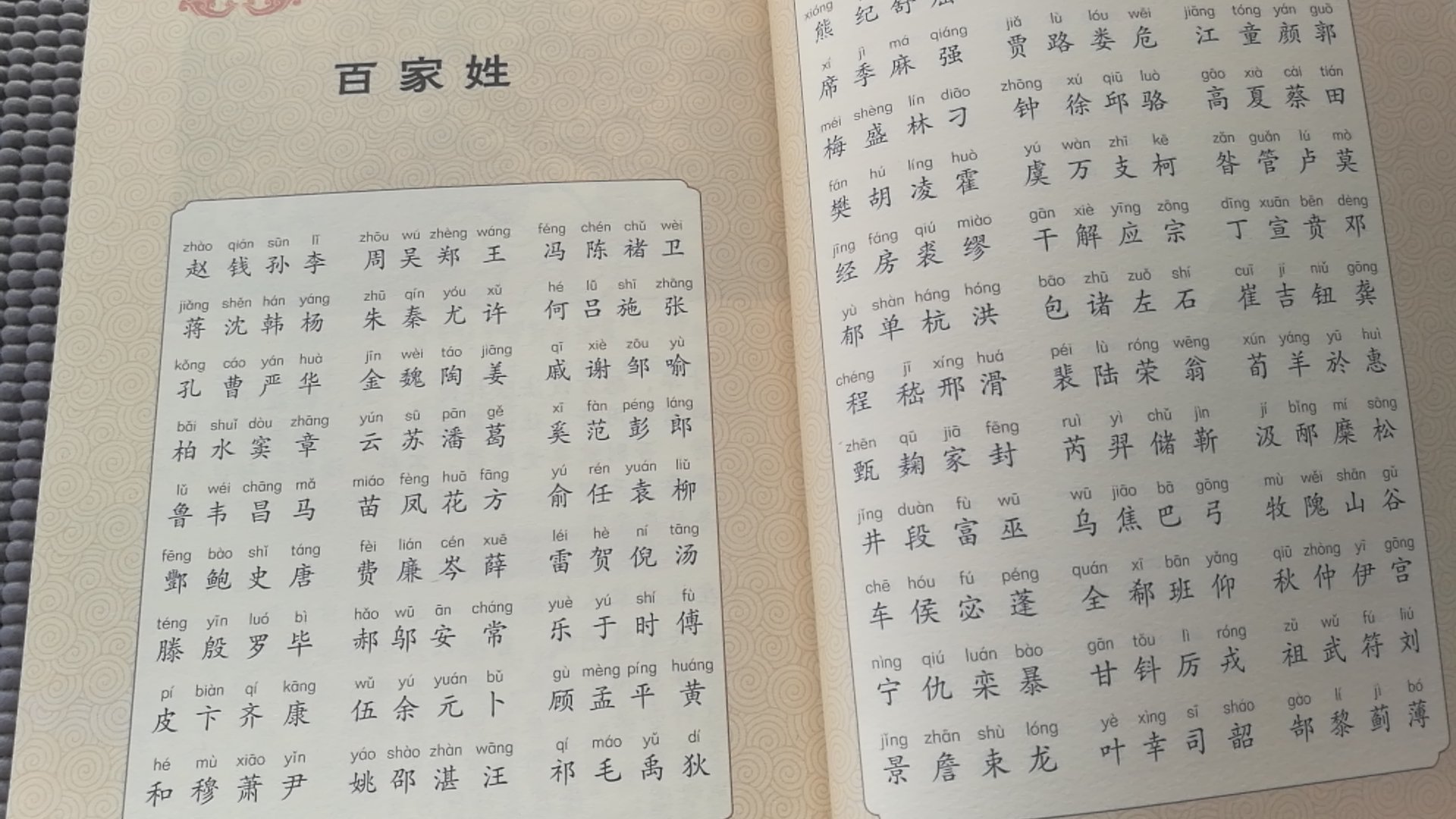 想问、百家姓里面的“孔”字去哪了？张和曹之间应该是孔姓的介绍、可是、没有、没有！？？？？？？？？？