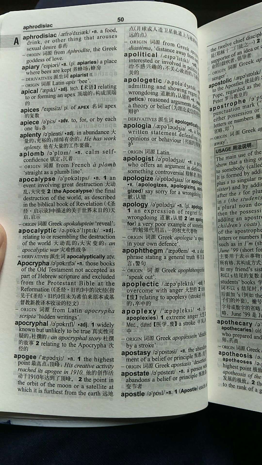 从小到大没买过一本像样的英汉词典，现在教孩子时才买了。