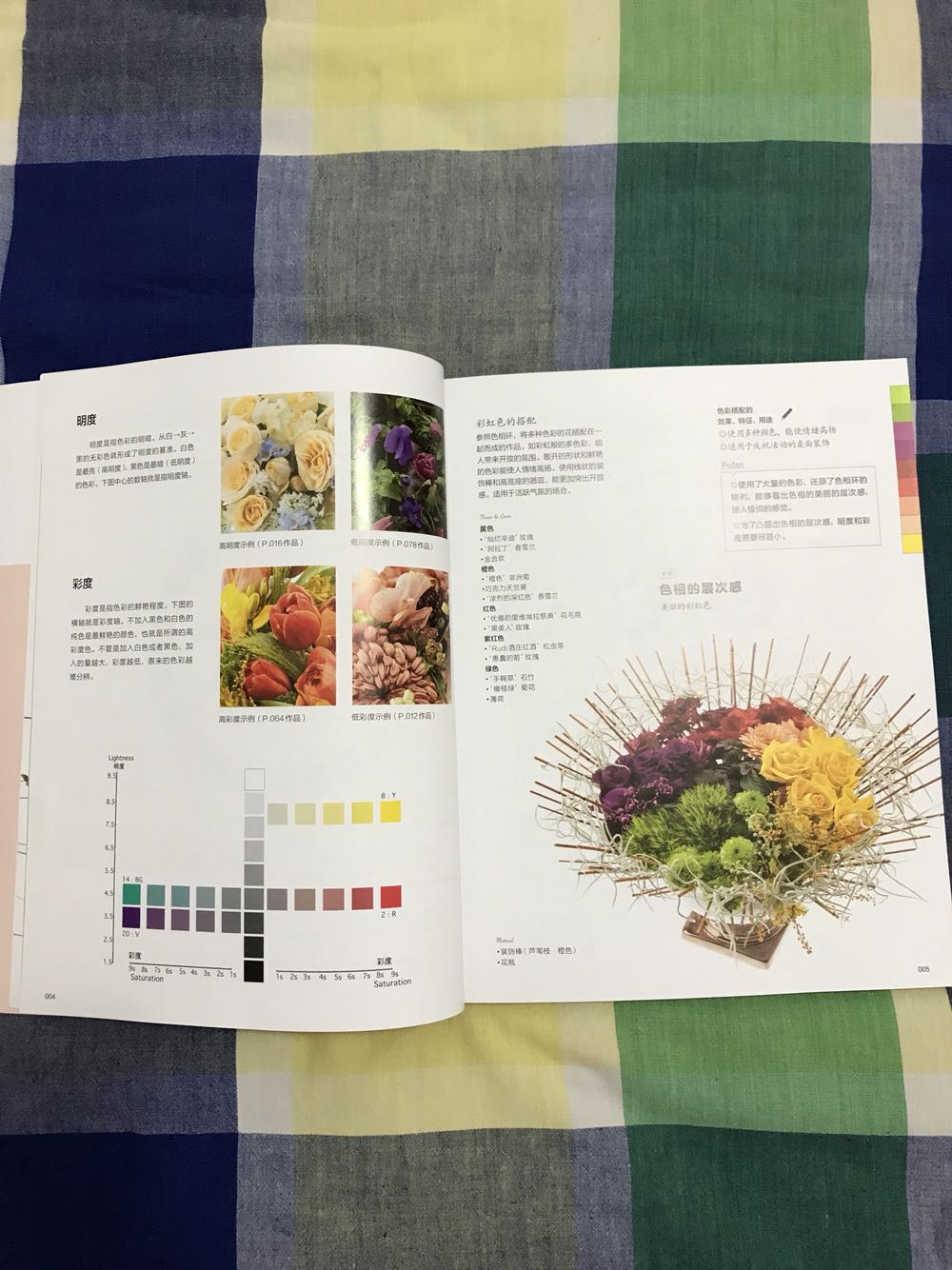 买了一套自己使用。花艺的配色值得研究。内容见图片，供大家参考。