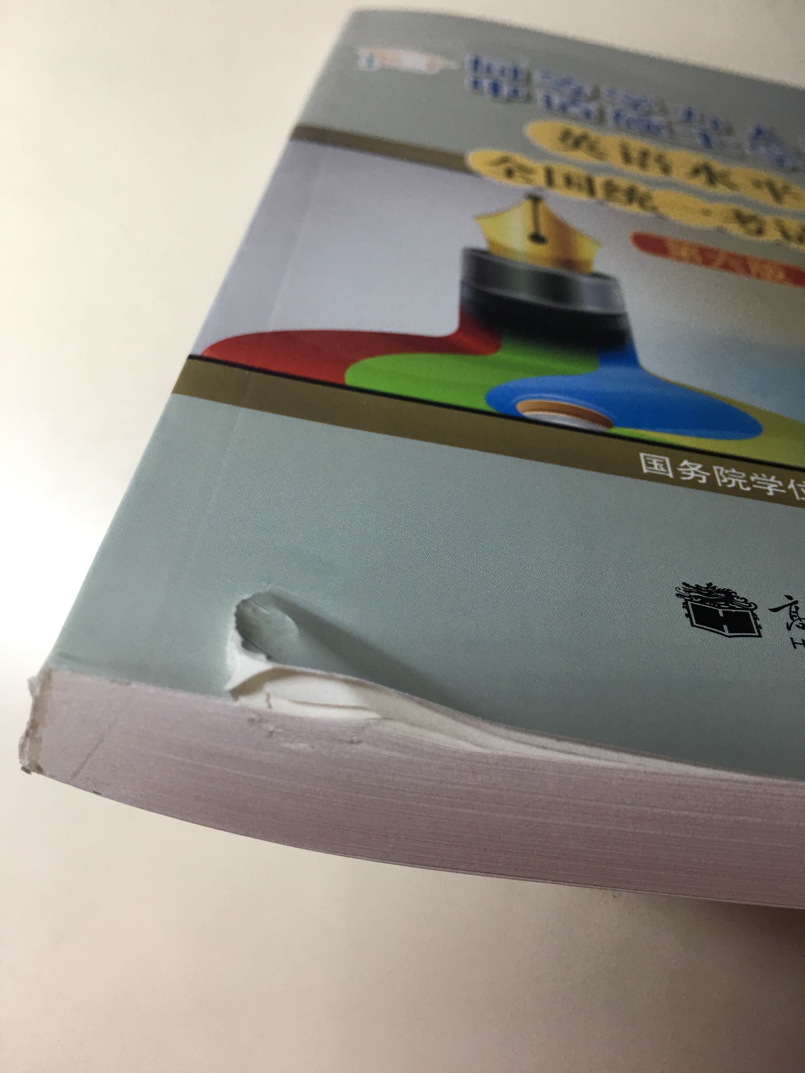 封面、前面几页被撕毁，请问，坏了的书怎么能发给客户呢？快递到的时候我不在，是别人代签收的！没有打开看！