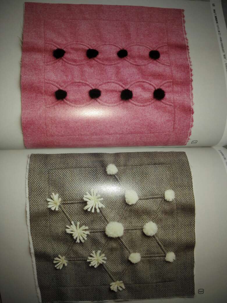 介绍了很多褶绣技法二十三种，非常的漂亮。