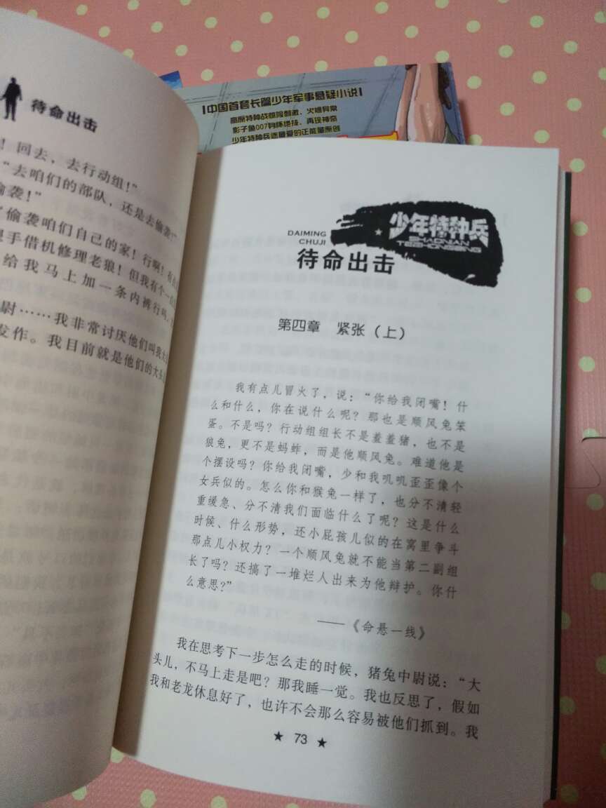 这套张永军的书是中国少儿出版社的，相对八路的特种兵学校系列，阅读量偏大些，图片少些，看孩子的接受能力，如果孩子阅读习惯已经养成，这套书就是很好的选择