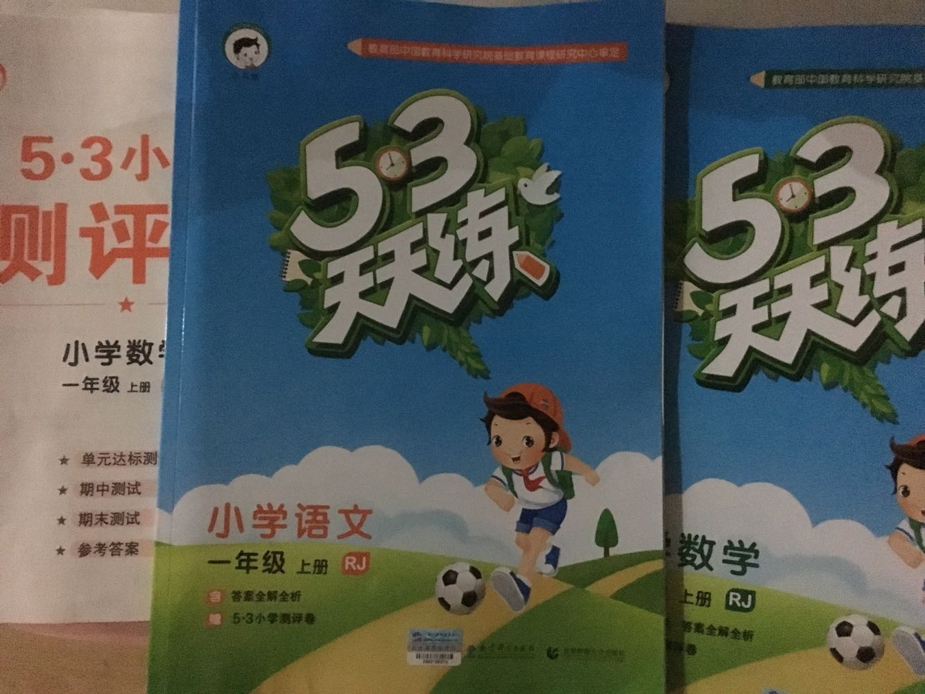 感觉这个不错，与人教版同步，小孩也愿意做题，挺好！给5分好评！