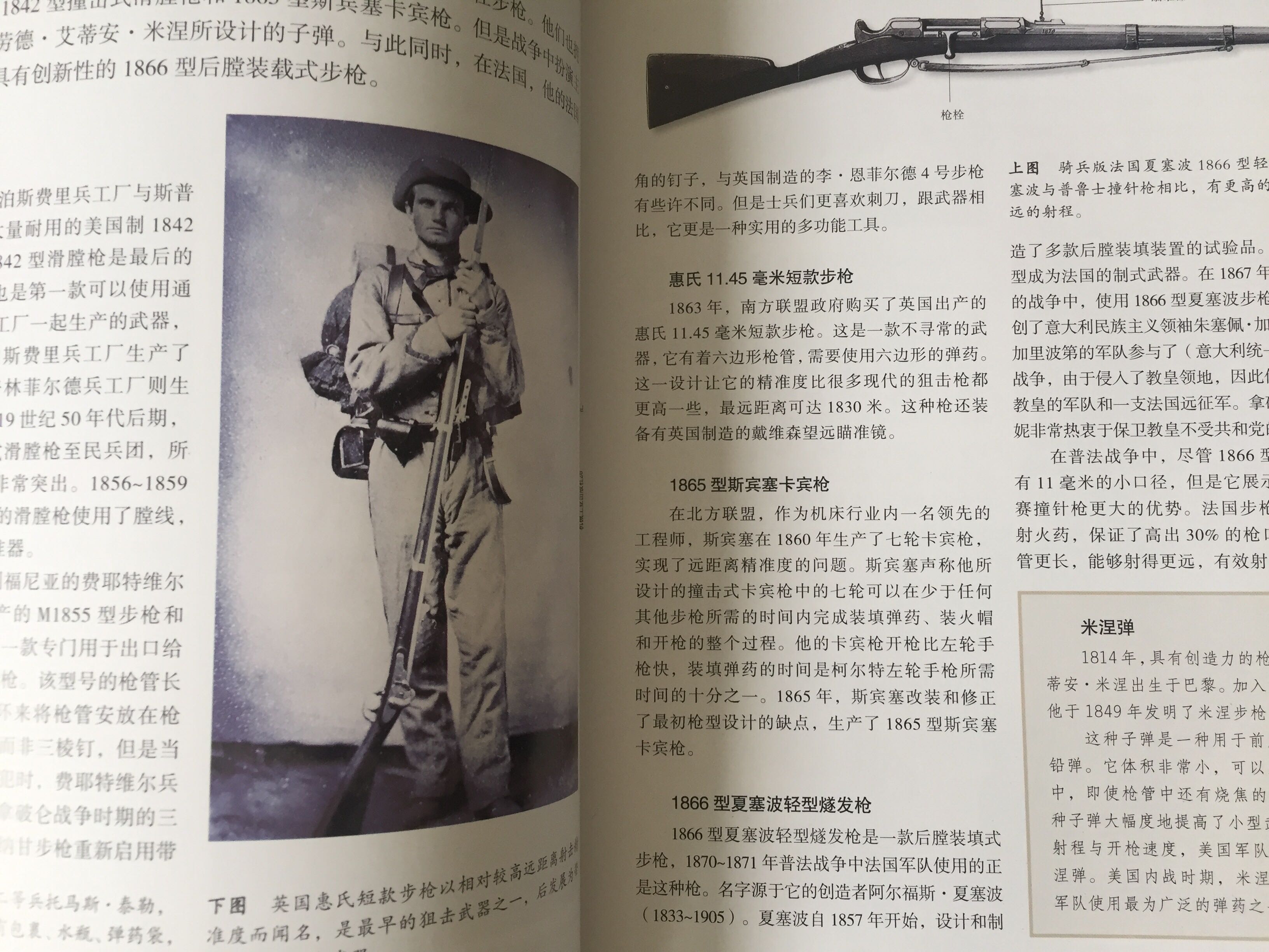 孩子喜欢，书中介绍了各式各样的步枪和机枪的演变。