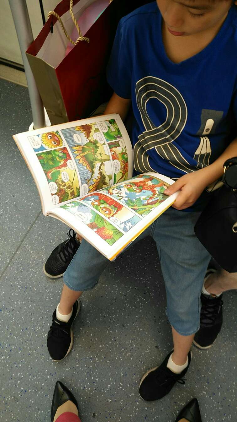 儿子迷的，地铁上也抱着书。