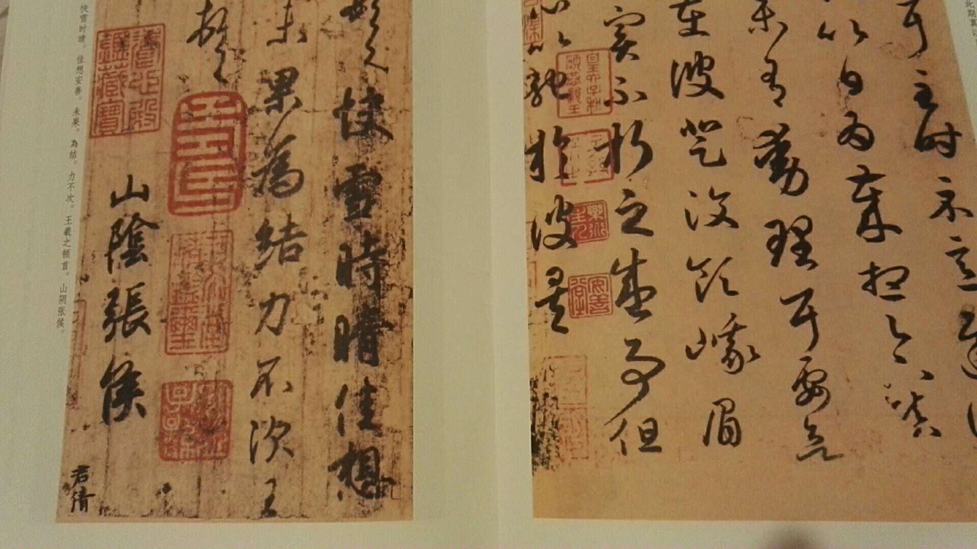 王羲之父子的，挺好印刷清晰，纸张不错，注解文字全有。正版书，推荐