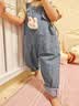 优奇女宝宝牛仔背带裤套装裤子婴幼儿可爱超萌女童春秋季外出衣服爬服 背带裤【不含上衣】 90 实拍图