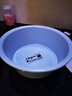 宅一起 加厚塑料洗脸盆家用大号洗菜盆洗衣服小盆子婴儿脸盆洗衣盆洗脚盆 天蓝色 小号 实拍图