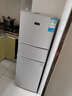 小黄鸭 218L 三门冰箱小型家用电冰箱三温区中门软冷冻 一级能效节能省电低音超薄 迷你宿舍租房 168L 上冷冻下冷藏【一级能效】银色 实拍图