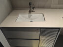 顾家家居（KUKA）浴室柜组合岩板浴室洗衣机一体柜智能镜洗漱台洗脸盆柜G-06702 150CM（一字盆+智能镜柜） 晒单实拍图