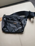 斯帕曼休闲男士腰包2025新款大容量帆布运动胸包男时尚牛津布轻便斜挎包 灰色 实拍图