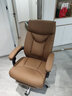八九间B5可躺老板椅大班椅电脑椅人体工学椅办公椅子座椅皮椅电竞椅607 B5_棕PU_坐垫内置弹簧包 实拍图