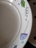 金岚玉唐山骨瓷8英寸饺子沥水双层盘陶瓷水饺盘深盘菜盘圆形托盘 紫色花季-8英寸沥水盘 1个 8英寸 实拍图