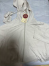无印良品（MUJI）【防紫外线】 女式 拉链连帽衫防晒衣服外套BB12CC3S 浅银灰色 UPF:40+ 均码（160/84A） 实拍图