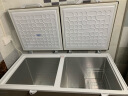 美菱（MELING）冰柜双温406升大容量 冷藏冷冻双箱双温卧式冷柜 顶开双门速冻保鲜家用雪柜MCF(W)-409LCD2MXX 实拍图