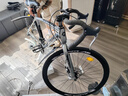 SANGPU公路自行车成人变速实心胎死飞骑行自行车山地车单车男女学生赛车 24速40刀钛银色 26寸【适合：165-185cm】 实拍图