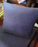 花语缤纷 加厚海绵防滑红木实木沙发坐垫椅子垫可拆洗老式沙发垫纯色坐垫 深灰色 抱枕50*50cm（含芯） 实拍图