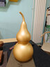 铜掌柜 铜葫芦挂件开盖空心葫芦挂饰玄关葫芦摆件车载家居装饰品 6号磨砂金葫芦（高25cm） 实拍图