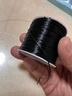 倾欣手工diy穿珠手链扁丝透明水晶弹力线耐磨手串文玩串珠皮筋松紧绳 升级款（黑色约50米） 实拍图