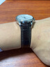 积优（JEAYOU）浪琴名匠表带真皮优原装手表带男士代用浪琴八针月相四针康卡斯博雅律雅瑰丽女先行者优原厂牛皮 【白线】棕色 表耳20mm，表扣18mm 针扣 实拍图