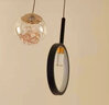 奥况 玻璃主卧室床头吊灯色餐厅吧台LED北欧现代极简轻奢长线小吊灯具 D1928-单色光 实拍图