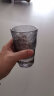 炊大皇冰川纹家用玻璃杯 潮流ins风网红果汁杯酒杯380ML两只装 烟灰色 实拍图