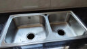 欧琳（OULIN）厨房水槽双槽304不锈钢洗菜盆加厚款大双槽+龙头套餐9813A 实拍图