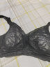 雅黛俪内衣女文胸无钢圈大胸显小全罩杯薄款胸罩收副乳聚拢蕾丝大码乳罩 醇黑 75B /34B 实拍图