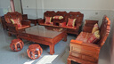 质道 红木家具 非洲花梨（学名：刺猬紫檀）实木沙发中式客厅大象头沙发组合  贵宾付清尾款发货 定制 实拍图