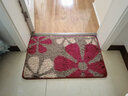 进门地垫吸水门垫定制门厅入户门垫卧室厨房卫浴脚垫家用防滑垫子脚踏垫 红大花 50x80cm(常规尺寸) 实拍图