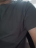 罗蒙（ROMON）两件装男士纯棉短袖t恤夏季圆领透气体恤衫男T纯色打底衫男装上衣 【黑色+深灰】 XL /180(推荐体重135-150斤） 实拍图