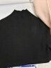 海澜之家（HLA）长袖针织衫女春秋半高领纯色休闲毛衣女 黑色B9 160/84A/M 晒单实拍图