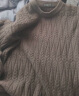 吉普（JEEP）毛衣男秋冬季韩版针织衫男士波纹毛线衣打底衫男装 中灰 XL  晒单实拍图