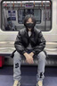 杜小闲立领pu皮棉服男秋冬加厚保暖宽松棉衣潮牌痞帅棉袄面包服外套 PM01 黑色 XL [建议120-140斤] 实拍图