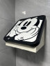 优勤（YOUQIN）浴室壁画收纳箱卫生间放衣服神器防水免打孔壁挂折叠收纳柜置物架 (水晶款：米奇)黑框 晒单实拍图
