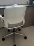 进奢办公椅电脑椅职员座椅转椅现代简约小巧家用椅子人体工学会议椅 白框+灰色/移动脚 实拍图