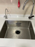 普乐美（primy） 厨房洗菜盆大单槽小水槽304不锈钢加厚淘菜盆家用台上台下盆 54*44cm窄边-标配款 -不含龙头 实拍图