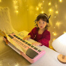 俏娃宝贝（QIAO WA BAO BEI）电子琴儿童音乐玩具小女孩1-3岁4初学宝宝5早教钢琴2男生日礼物一 初学智能灯光款粉：琴架速学教程 实拍图